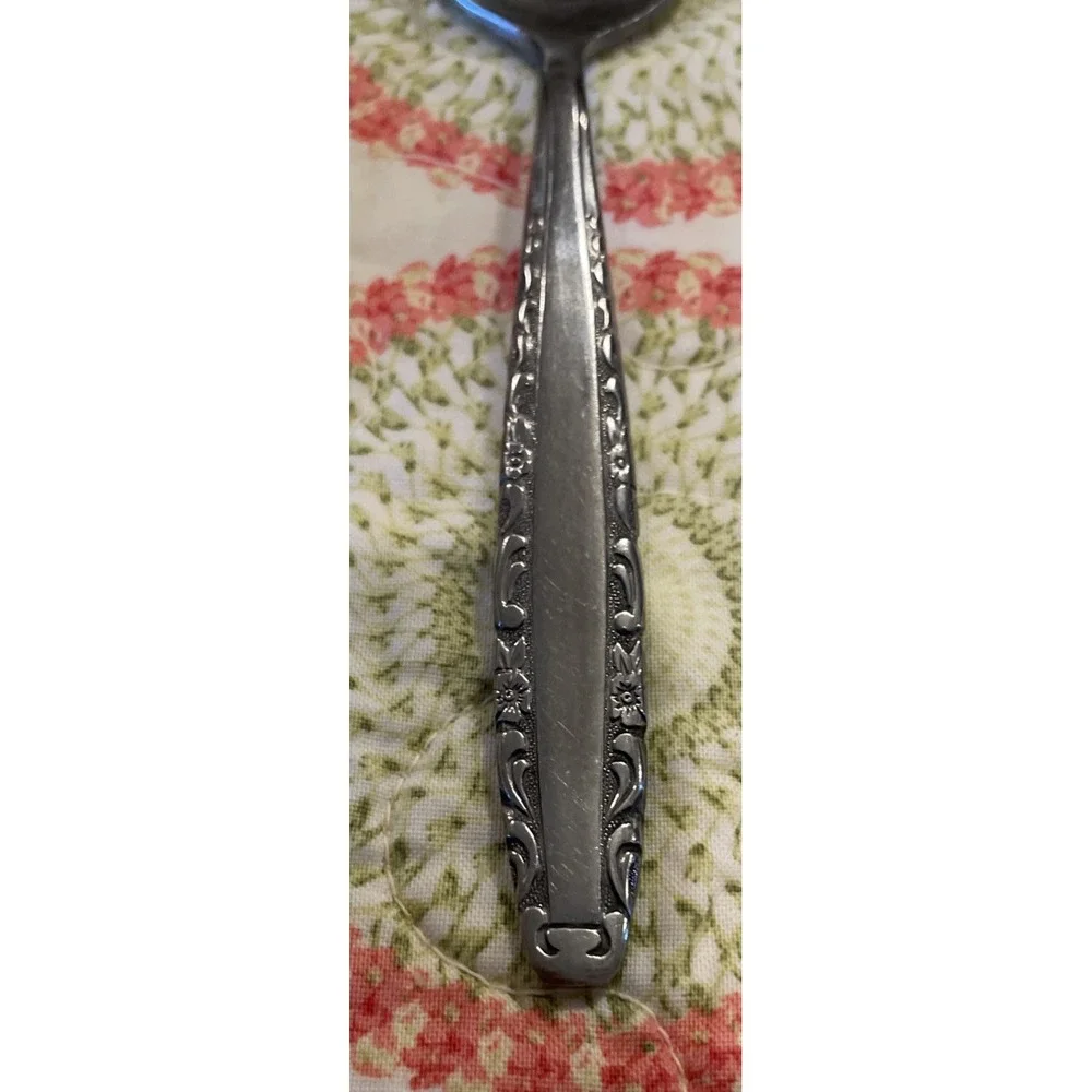 Northland Oneida Love Story Stainless Flatware Ice Tea Spoons Spoon Lot Of 7 VTG